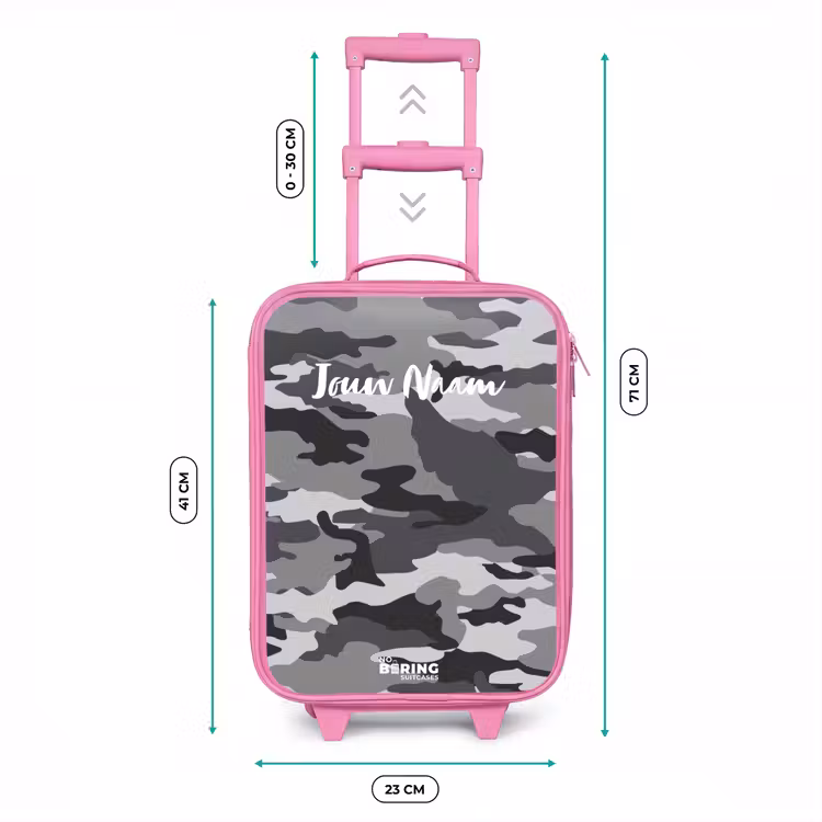 Camogrijs Kinderkoffer - Roze klein -productfoto_formaten