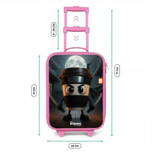 Capuchino Assassino Kinderkoffer - Roze klein -productfoto_formaten