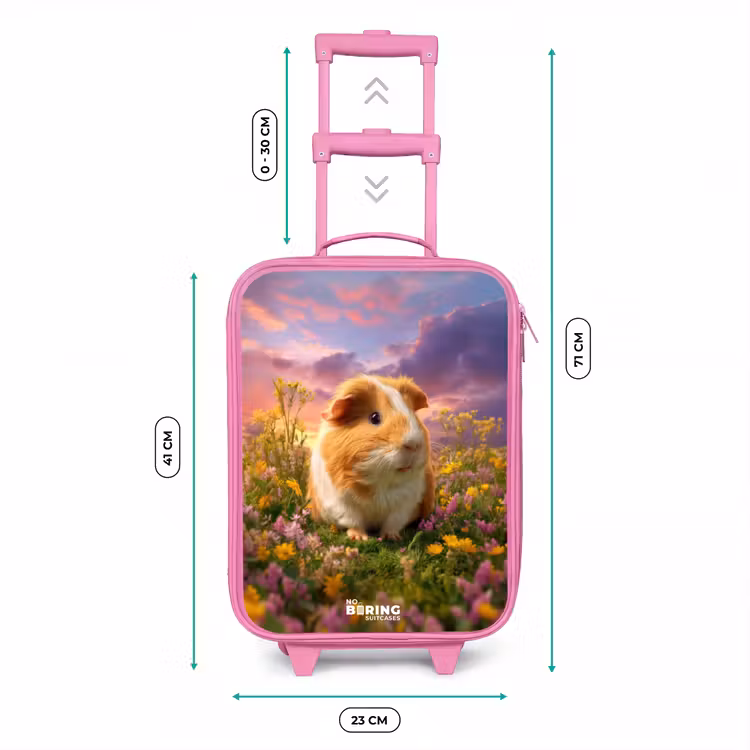 Cavia - Natuur - Dier Kinderkoffer - Roze klein -productfoto_formaten