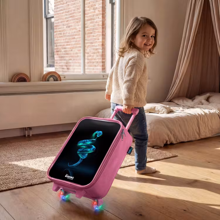 Digitale slang in spiraalvorm Kinderkoffer - Roze klein -sfeer1