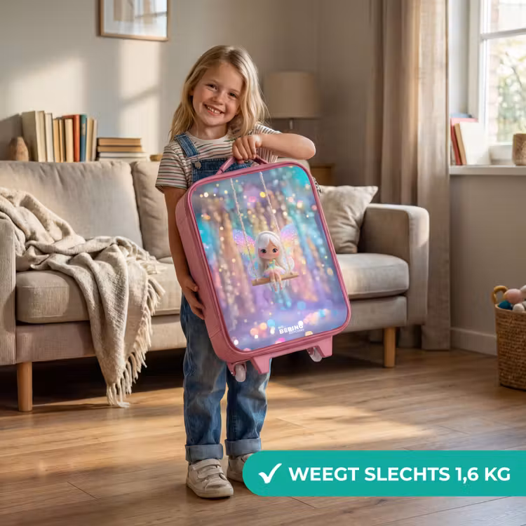 Fee - Elf - Regenboog Kinderkoffer - Roze klein -sfeer2_NL