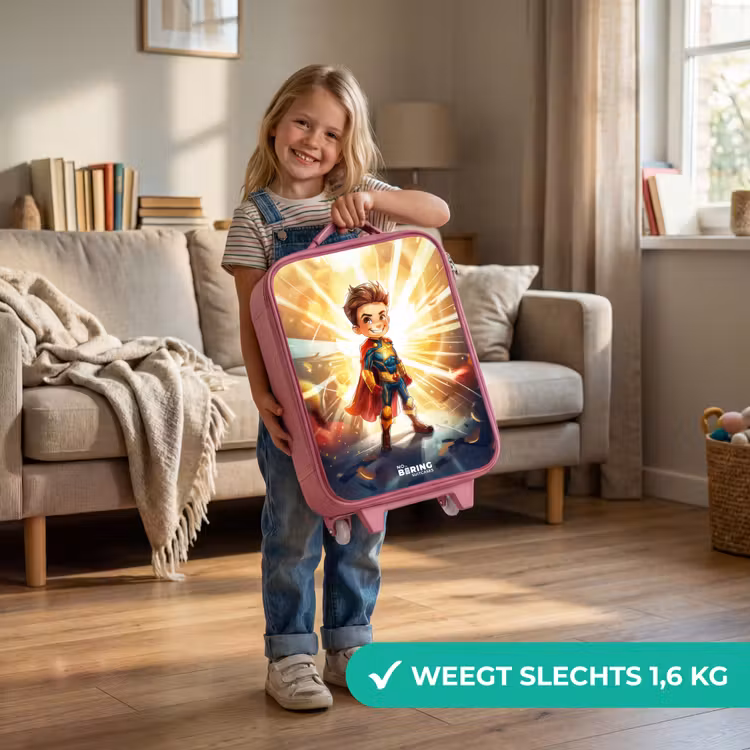 Gerard goldstar Kinderkoffer - Roze klein -sfeer2_NL