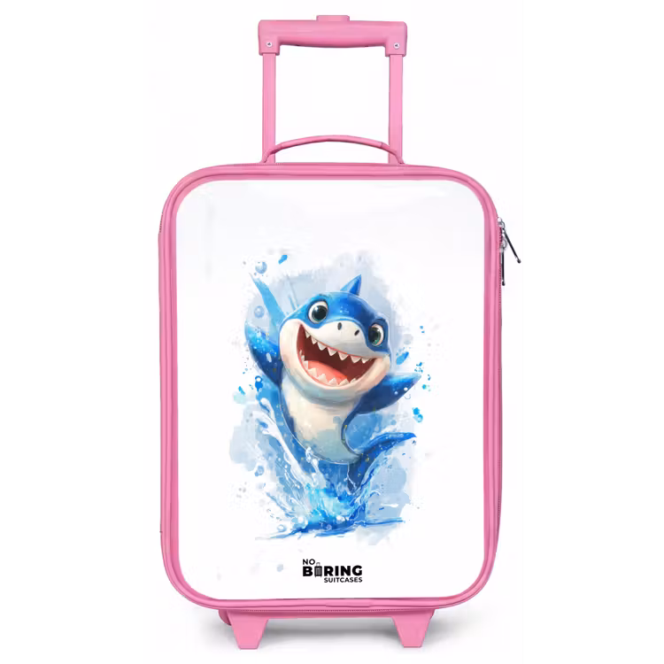 Haai - Tanden - Water Kinderkoffer - Roze klein -zz3dotto