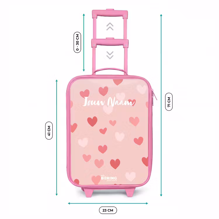 Hartjes Kinderkoffer - Roze klein -productfoto_formaten