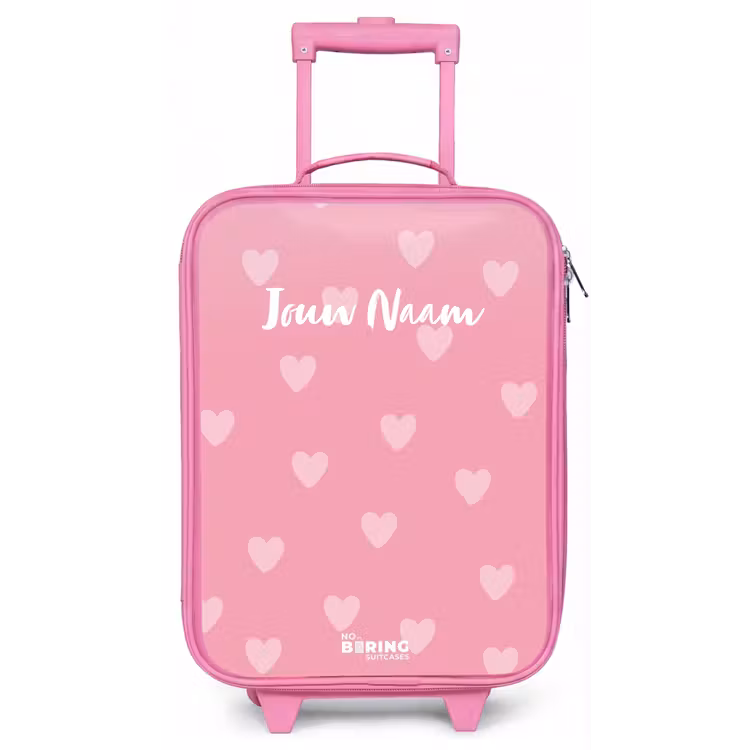 Hartjesritme Kinderkoffer - Roze klein -zz3dotto