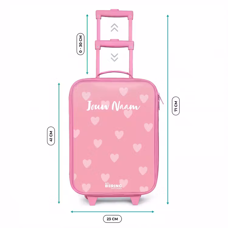 Hartjesritme Kinderkoffer - Roze klein -productfoto_formaten