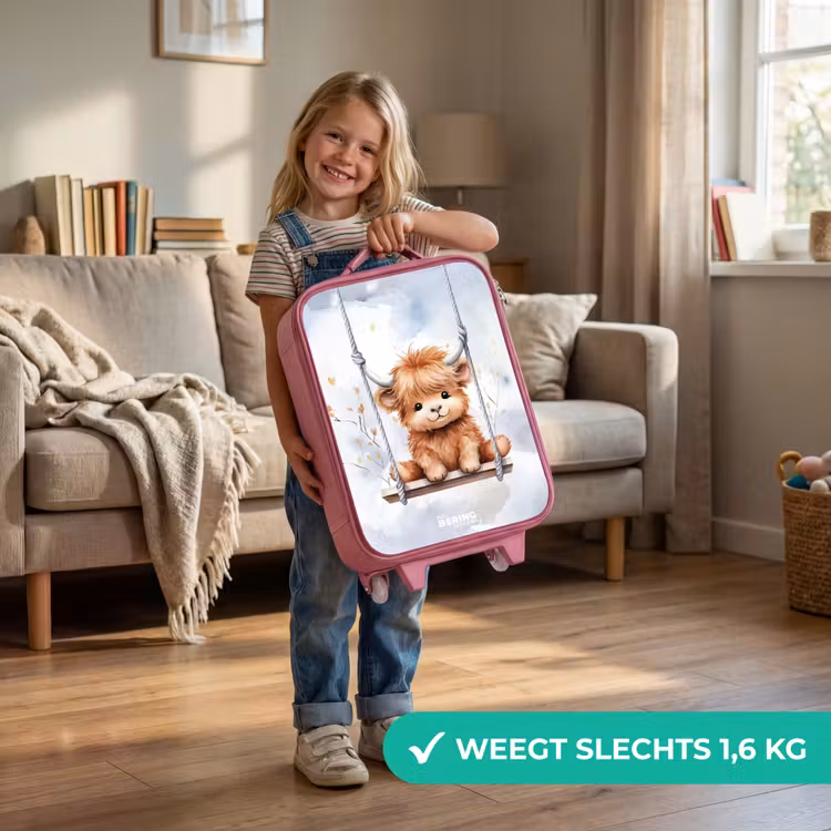 Hennie hooglander Kinderkoffer - Roze klein -sfeer2_NL