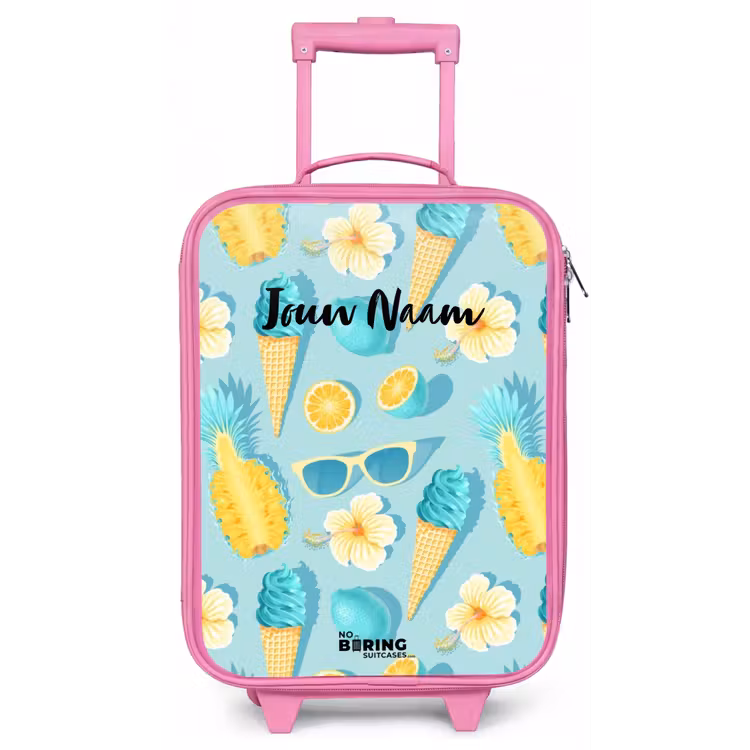 Ibiza icecream Kinderkoffer - Roze klein -zz3dotto