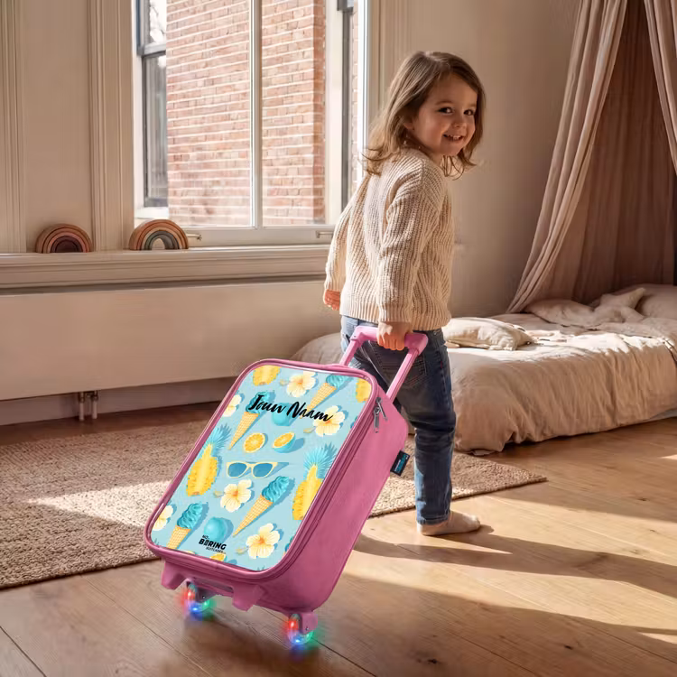 Ibiza icecream Kinderkoffer - Roze klein -sfeer1