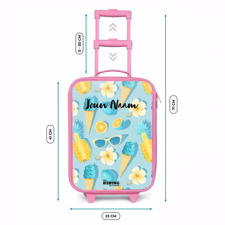Ibiza icecream Kinderkoffer - Roze klein -productfoto_formaten