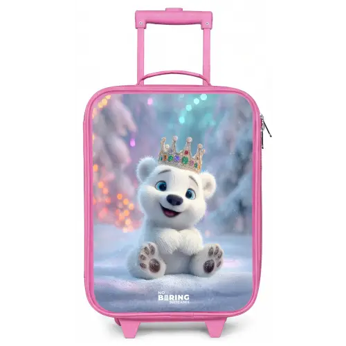 IJsbeer - Kroon - Winter Kinderkoffer - Roze klein -zz3dotto