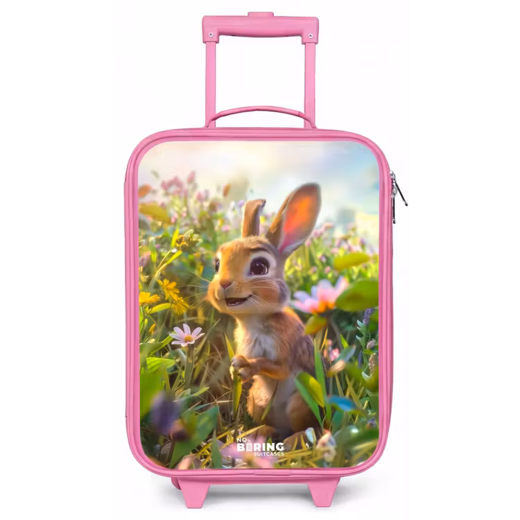 Kareltje konijn Kinderkoffer - Roze klein -zz3dotto