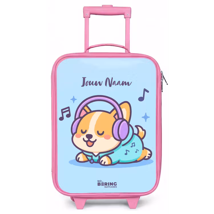 Kawai - Hond - Muziek Kinderkoffer - Roze klein -zz3dotto