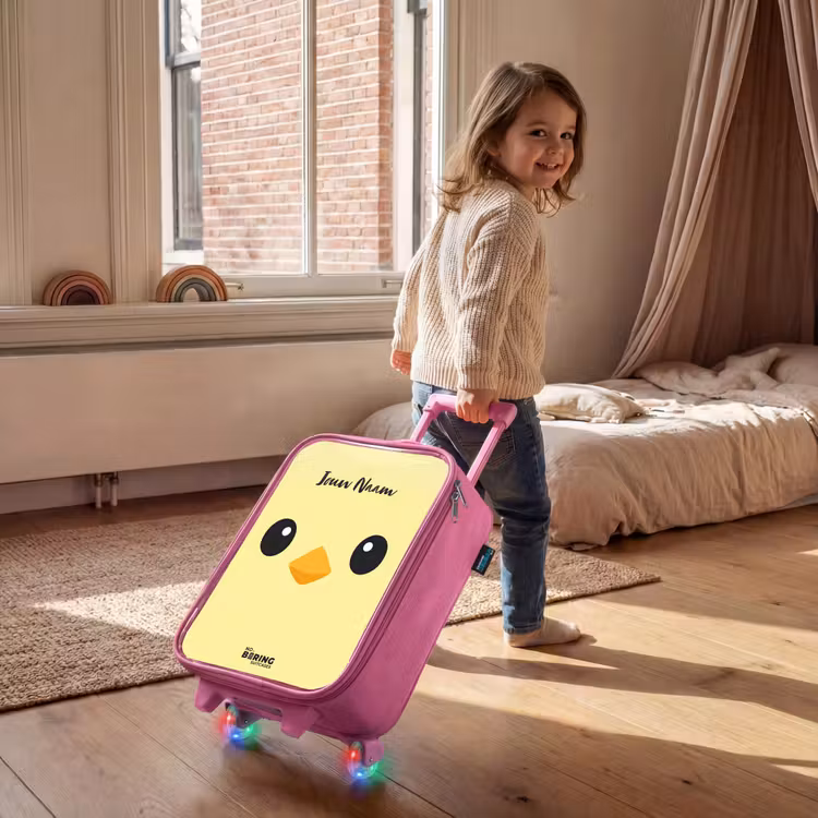 Kawai - Kuiken - Geel Kinderkoffer - Roze klein -sfeer1