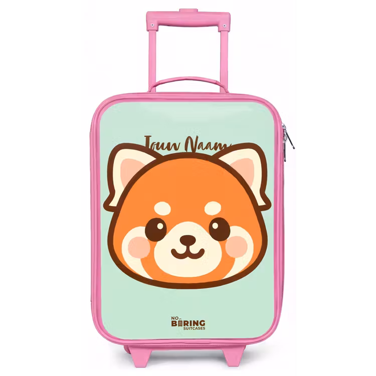 Kawai - Rode panda - Groen Kinderkoffer - Roze klein -zz3dotto