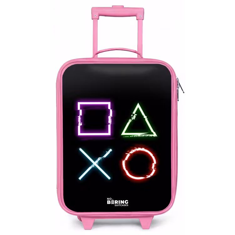 Knoppen van een gameconsole Kinderkoffer - Roze klein -zz3dotto