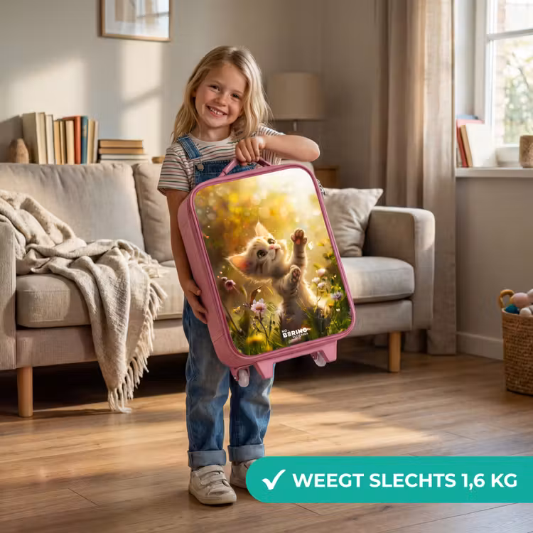 Koosje kitten Kinderkoffer - Roze klein -sfeer2_NL