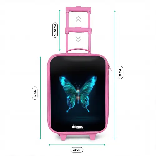 Magische digitale vlinder Kinderkoffer - Roze klein -productfoto_formaten