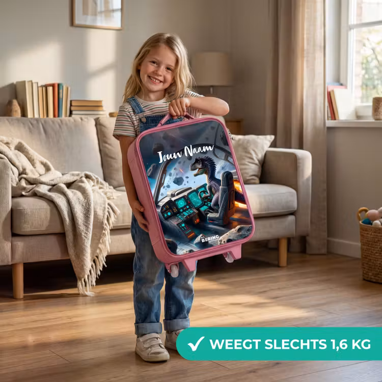 Astrodino Kinderkoffer - Roze klein -sfeer2_NL