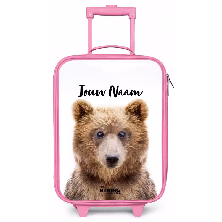 Bennie Beer Kinderkoffer - Roze klein -zz3dotto