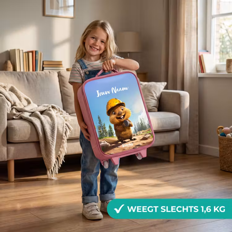 Billy Bouwhelm Kinderkoffer - Roze klein -sfeer2_NL