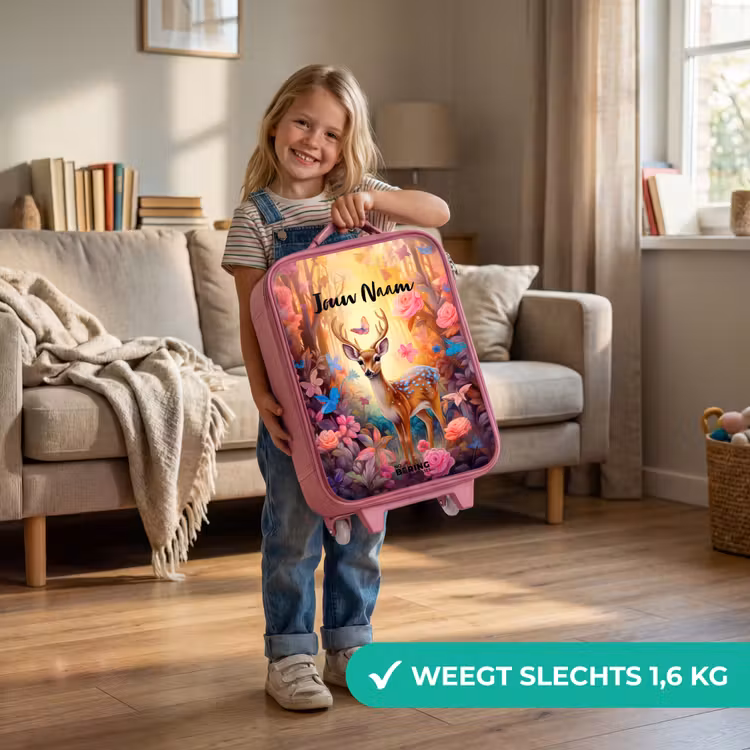 Bloesem boshert Kinderkoffer - Roze klein -sfeer2_NL