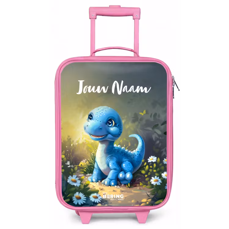 Branco Brontosaurus Kinderkoffer - Roze klein -zz3dotto
