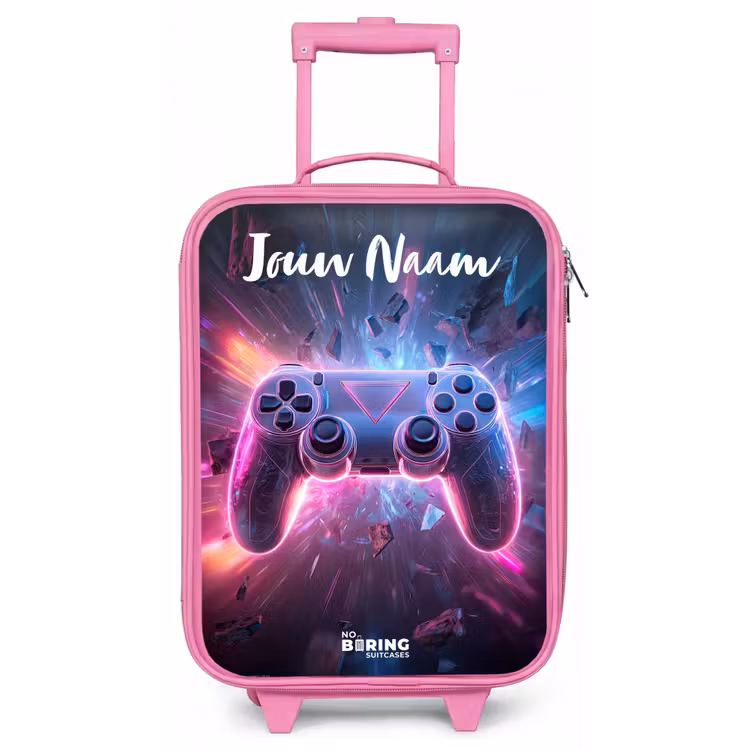 Controller - Neon - Game Kinderkoffer - Roze klein -zz3dotto