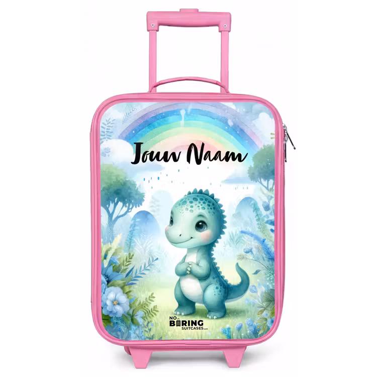 Daantje Dino Kinderkoffer - Roze klein -zz3dotto