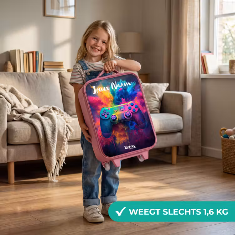 Game - Controller - Kleurrijk - Explosie Kinderkoffer - Roze klein -sfeer2_NL