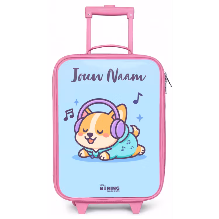 Kawai - Hond - Muziek Kinderkoffer - Roze klein -zz3dotto