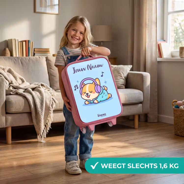 Kawai - Hond - Muziek Kinderkoffer - Roze klein -sfeer2_NL