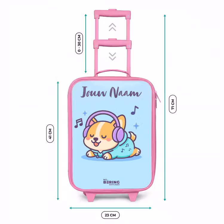 Kawai - Hond - Muziek Kinderkoffer - Roze klein -productfoto_formaten