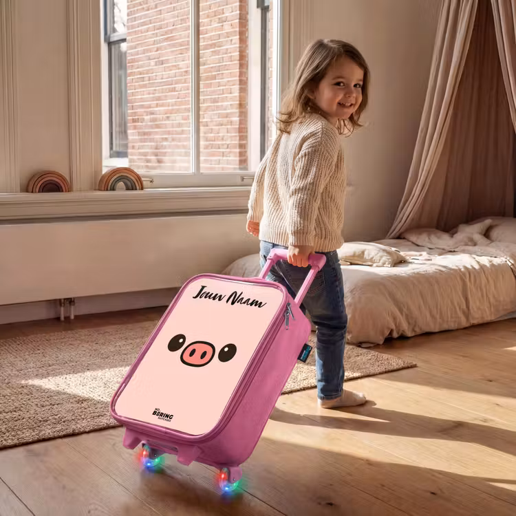 Kawai - Varken - Roze Kinderkoffer - Roze klein -sfeer1