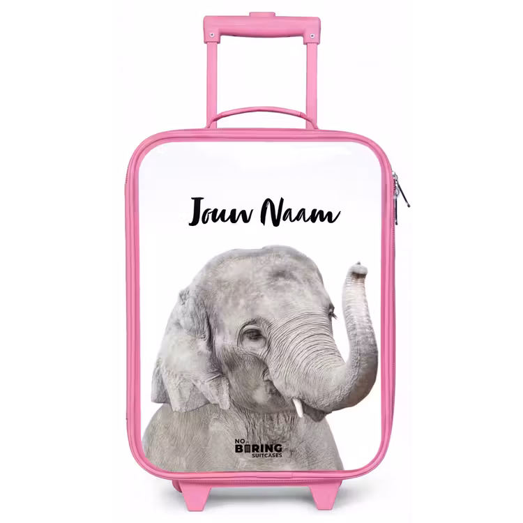 Oscar Olifant Kinderkoffer - Roze klein -zz3dotto