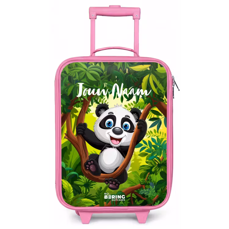 Pedro panda Kinderkoffer - Roze klein -zz3dotto