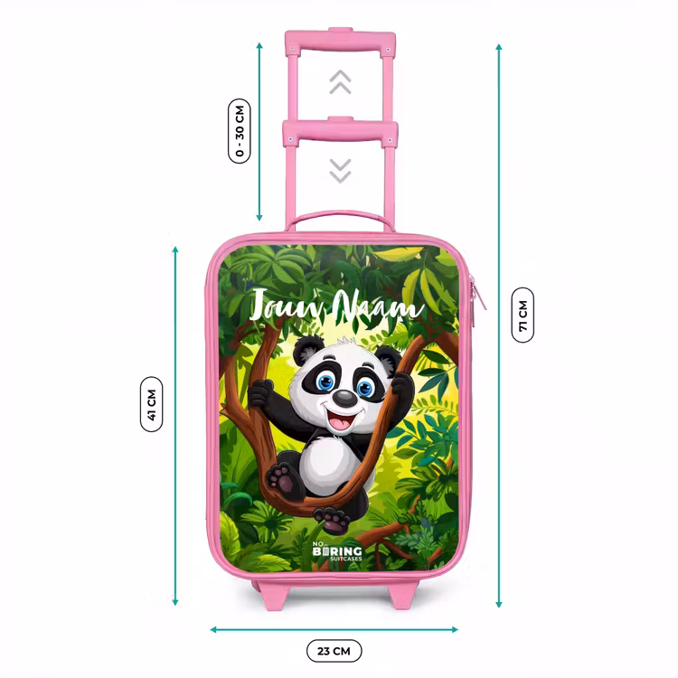 Pedro panda Kinderkoffer - Roze klein -productfoto_formaten