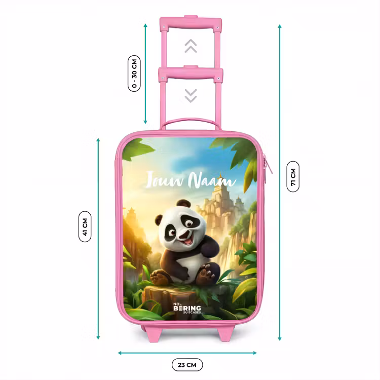 Peter Panda Kinderkoffer - Roze klein -productfoto_formaten
