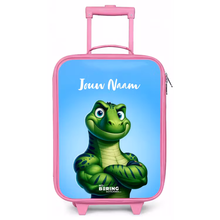 Spierbundelsaurus Kinderkoffer - Roze klein -zz3dotto