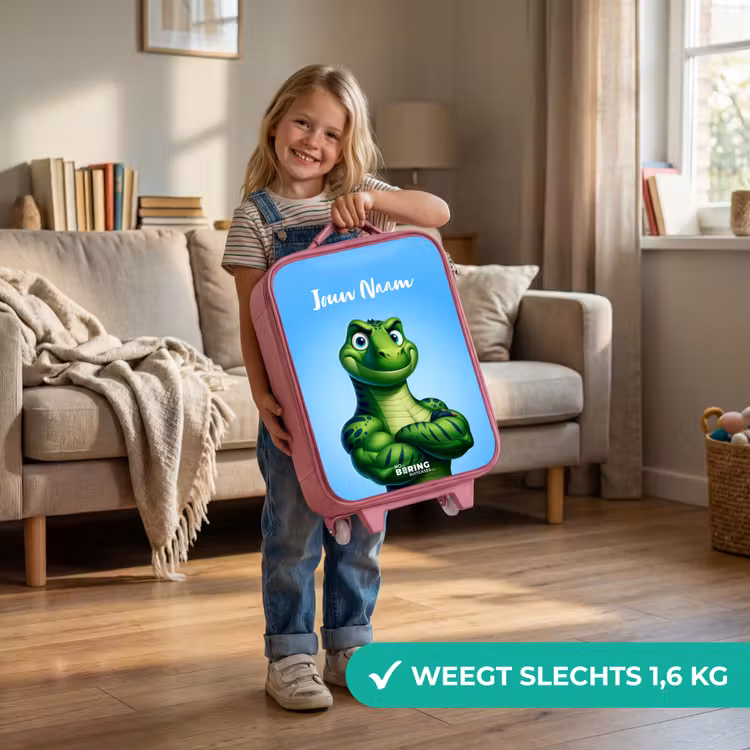 Spierbundelsaurus Kinderkoffer - Roze klein -sfeer2_NL