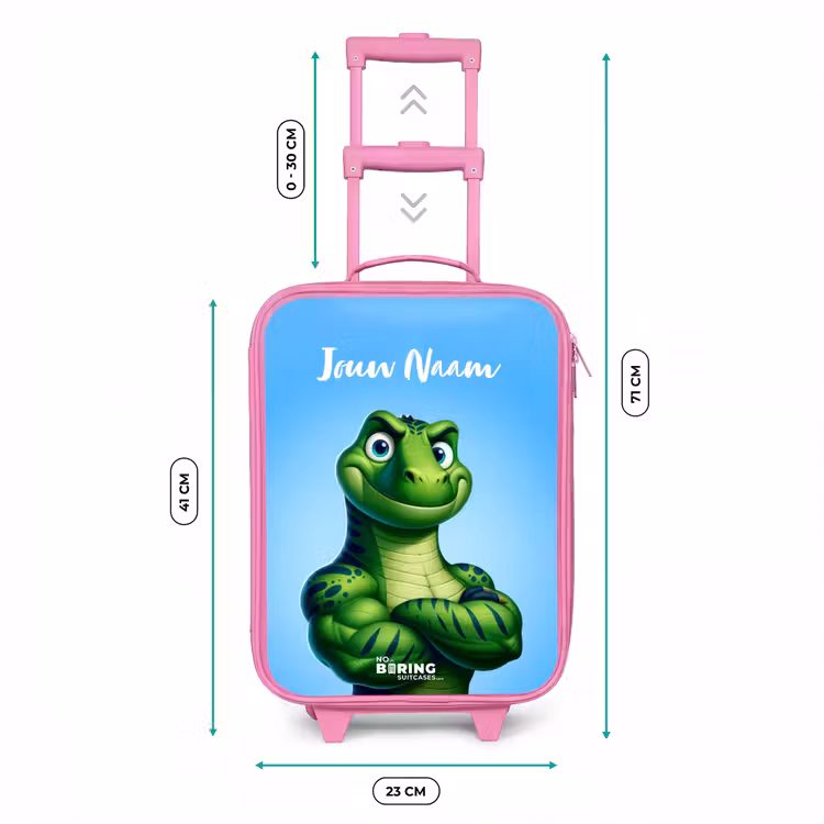 Spierbundelsaurus Kinderkoffer - Roze klein -productfoto_formaten