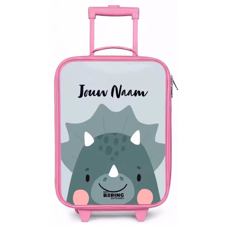 Tigo triceratops Kinderkoffer - Roze klein -zz3dotto