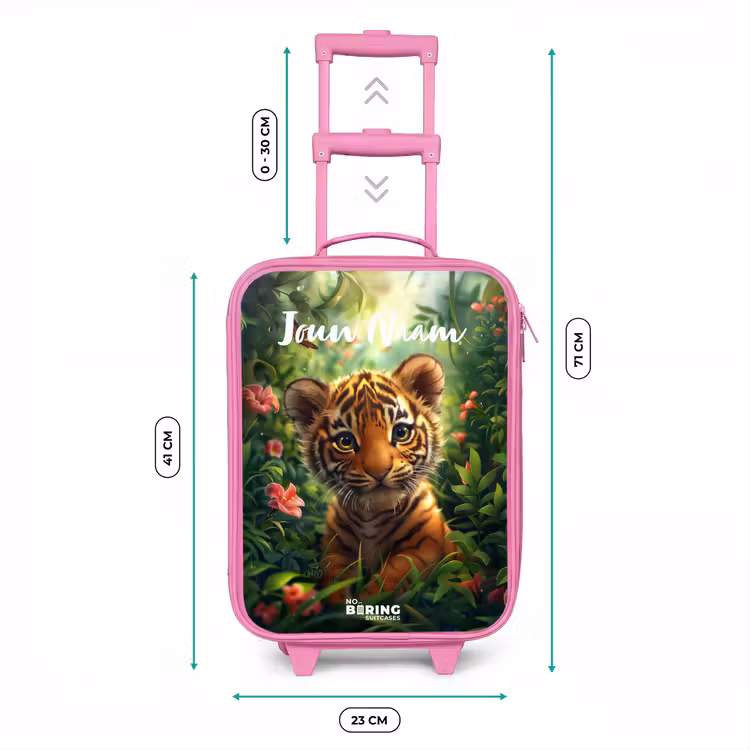 Tommy tijger Kinderkoffer - Roze klein -productfoto_formaten