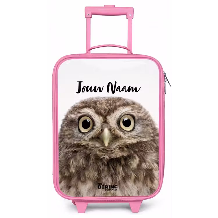 Ulke Uil Kinderkoffer - Roze klein -zz3dotto