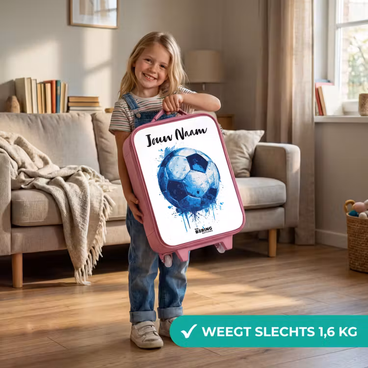 Voetbalvibes - Inktspatten - Blauw Kinderkoffer - Roze klein -sfeer2_NL