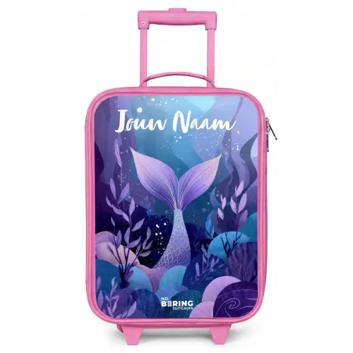 Zeemeermin - Onderwater - Paars - Blauw Kinderkoffer - Roze klein -zz3dotto