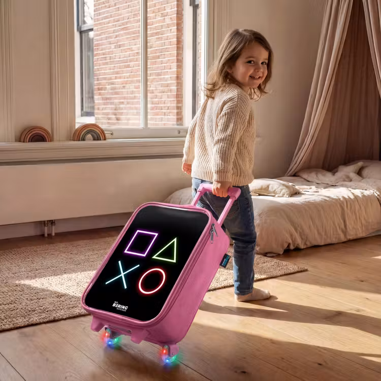 Neonverlicthe symbolen Kinderkoffer - Roze klein -sfeer1