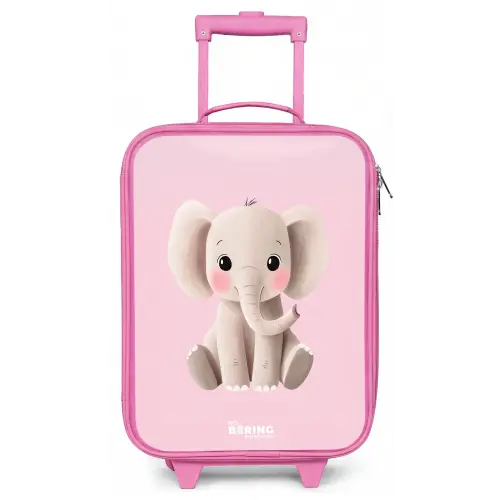 Olifant - Baby - Blosjes - Illustratie Kinderkoffer - Roze klein -zz3dotto