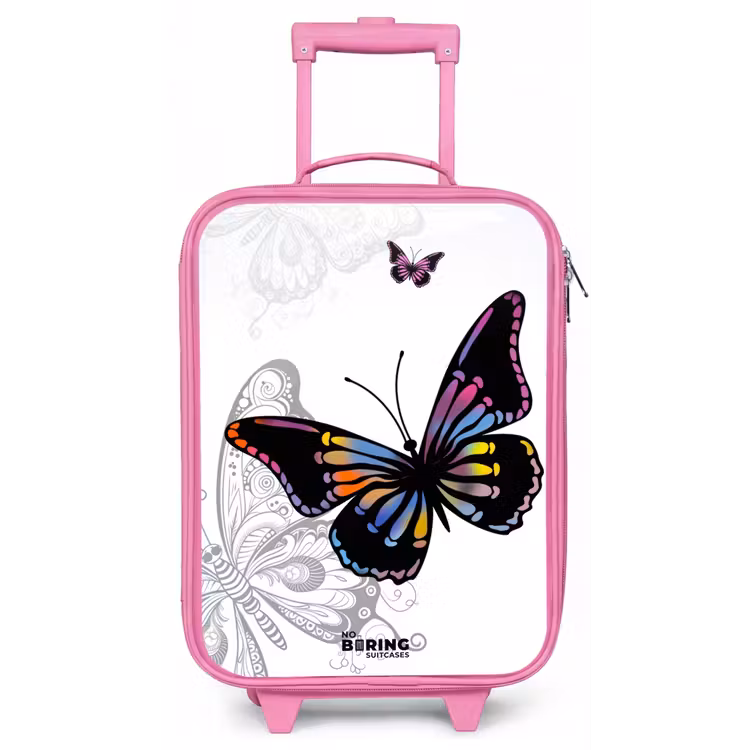 Petal papillon Kinderkoffer - Roze klein -zz3dotto