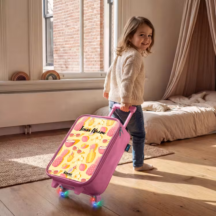 Pina colada Kinderkoffer - Roze klein -sfeer1